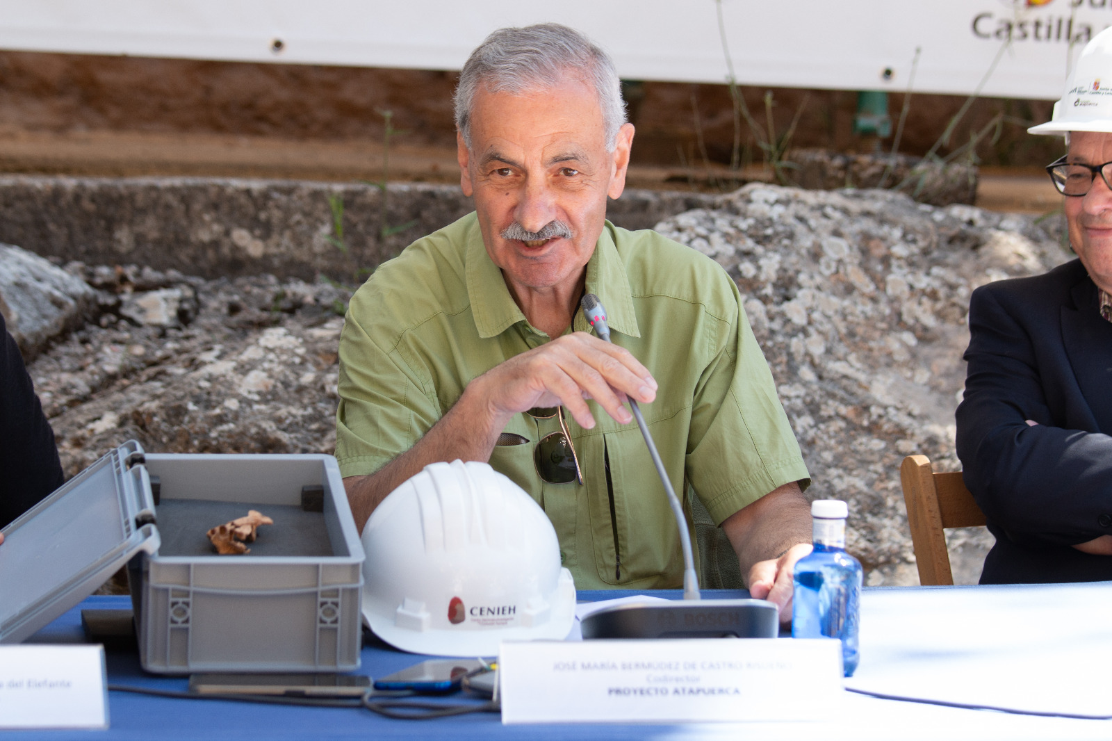 Presentación del nuevo fósil en Atapuerca/CENIEH