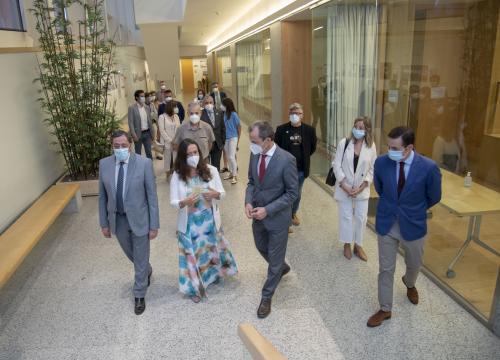 Visit of Pedro Duque to the CENIEH. CENIEH/Susana Santamaría