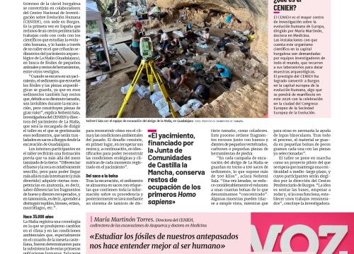 Noticia publicada en la Voz del Patio