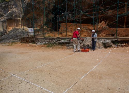 Trabajos de GPR en la Trinchera del Ferrocarril (Atapuerca)/Miguel Ángel Martín