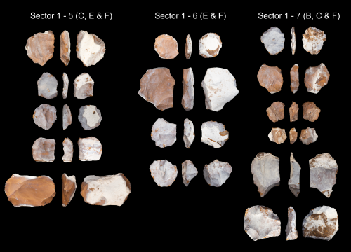 Núcleos Levallois hallados en el yacimiento de Bargny 3 que atestiguan la presencia de MSA/Alexander F. Blackwood