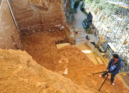 Proceso de escaneado en Gran Dolina (Atapuerca)/A. Martínez Fernández