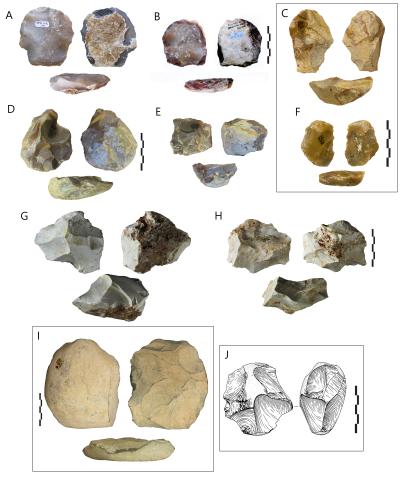 Ejemplos de núcleos de yacimientos del MIS11 europeo/V. Rineau et al