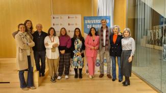 El rector y la directora del CENIEH en uno de los últimos eventos organizado porel CENIEH y la UBU/UCC+I CENIEH