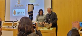 Ana Álvaro y Luis Valdés en la rueda de prensa/CENIEH UCC+I