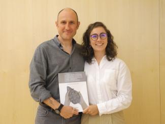 María Silva, nueva doctora con Emiliano Bruner, director de su tesis/CENIEH