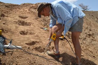 Toma de muestras para datación