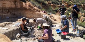 Trabajos de excavación en el yacimiento de Guefaït-4 (Marruecos)/IPHES-CERCA