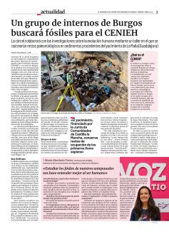 Noticia publicada en la Voz del Patio