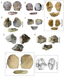 Ejemplos de núcleos de yacimientos del MIS11 europeo/V. Rineau et al