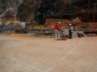 Trabajos de GPR en la Trinchera del Ferrocarril (Atapuerca)/Miguel Ángel Martín