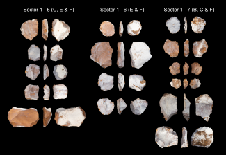 Núcleos Levallois hallados en el yacimiento de Bargny 3 que atestiguan la presencia de MSA/Alexander F. Blackwood