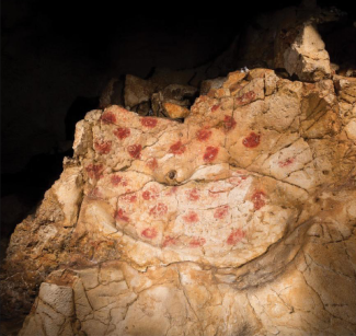 Pigmentos hallados en la cueva de Points/M. Richard et al