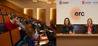 María Martinón Torres and Verónica Calderón en la sesión ERC / UBU