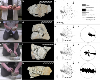 Experimental work reproduces the knapping process at Olduvai